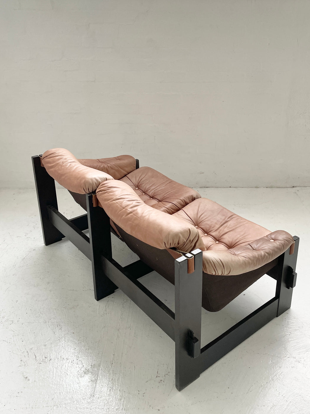 Danish Leather Sling Sofa