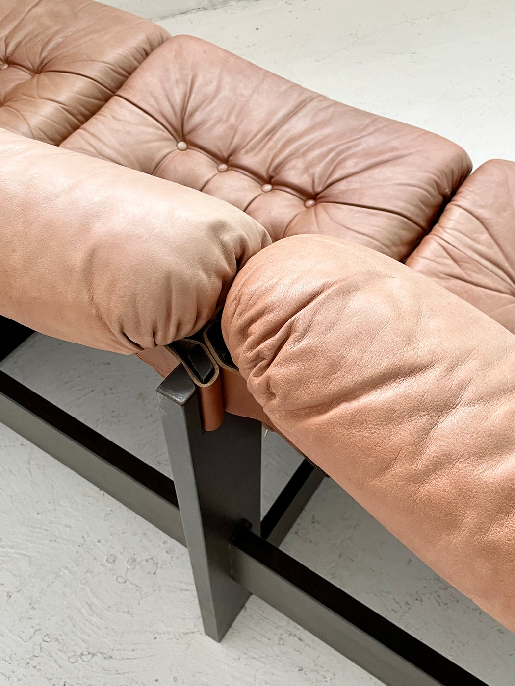 Danish Leather Sling Sofa