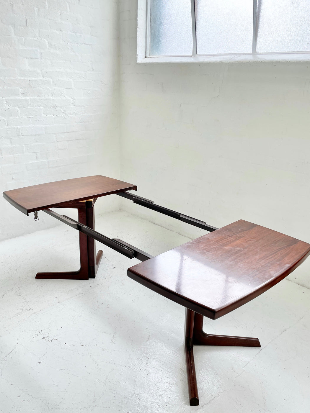 Danish 1970s Pedestal Dining Table