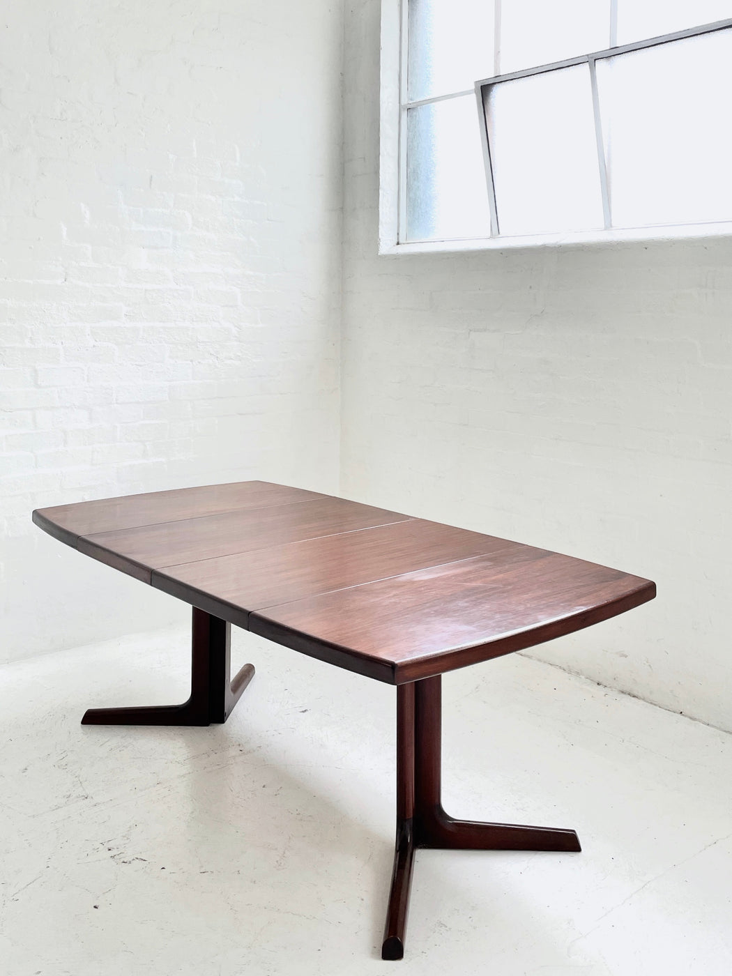 Danish 1970s Pedestal Dining Table
