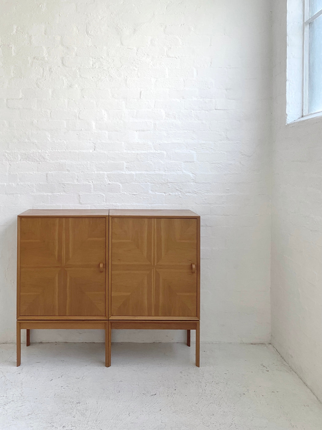 Pair of Danish Cherrywood Cabinets