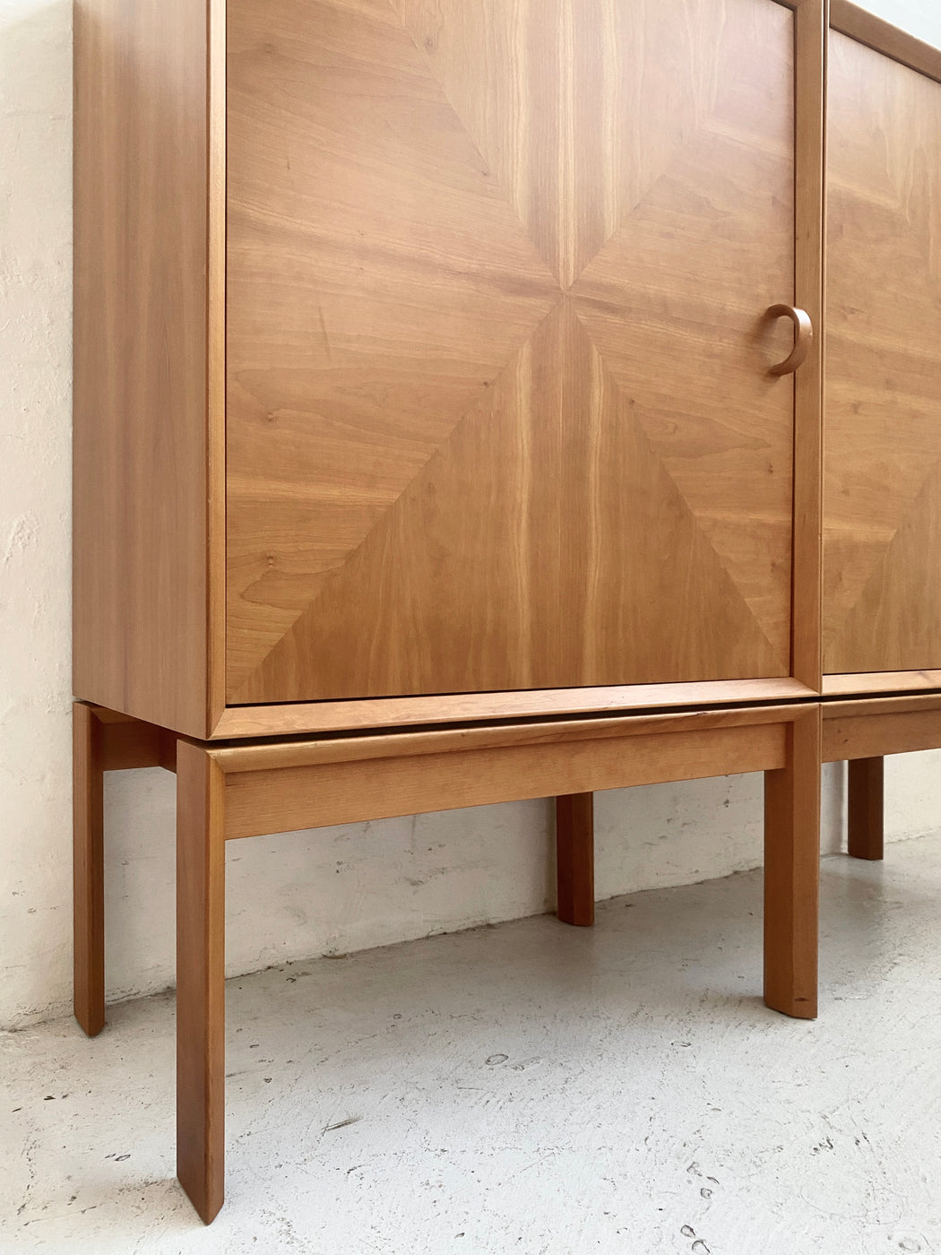 Pair of Danish Cherrywood Cabinets