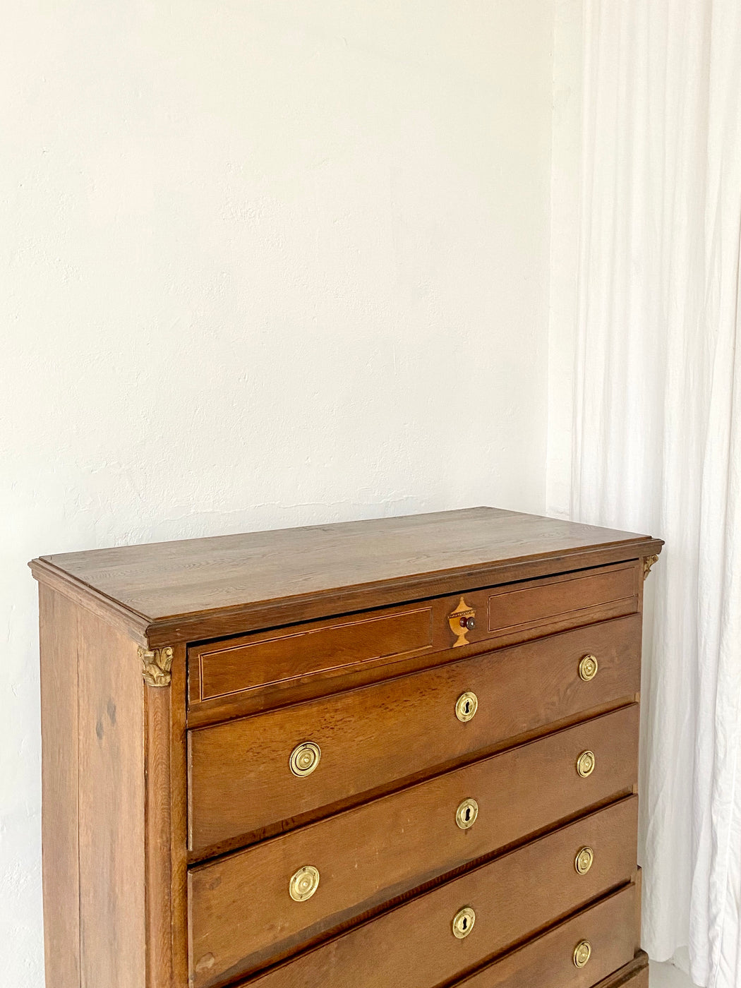 Antique European Oak Chest of Drawers