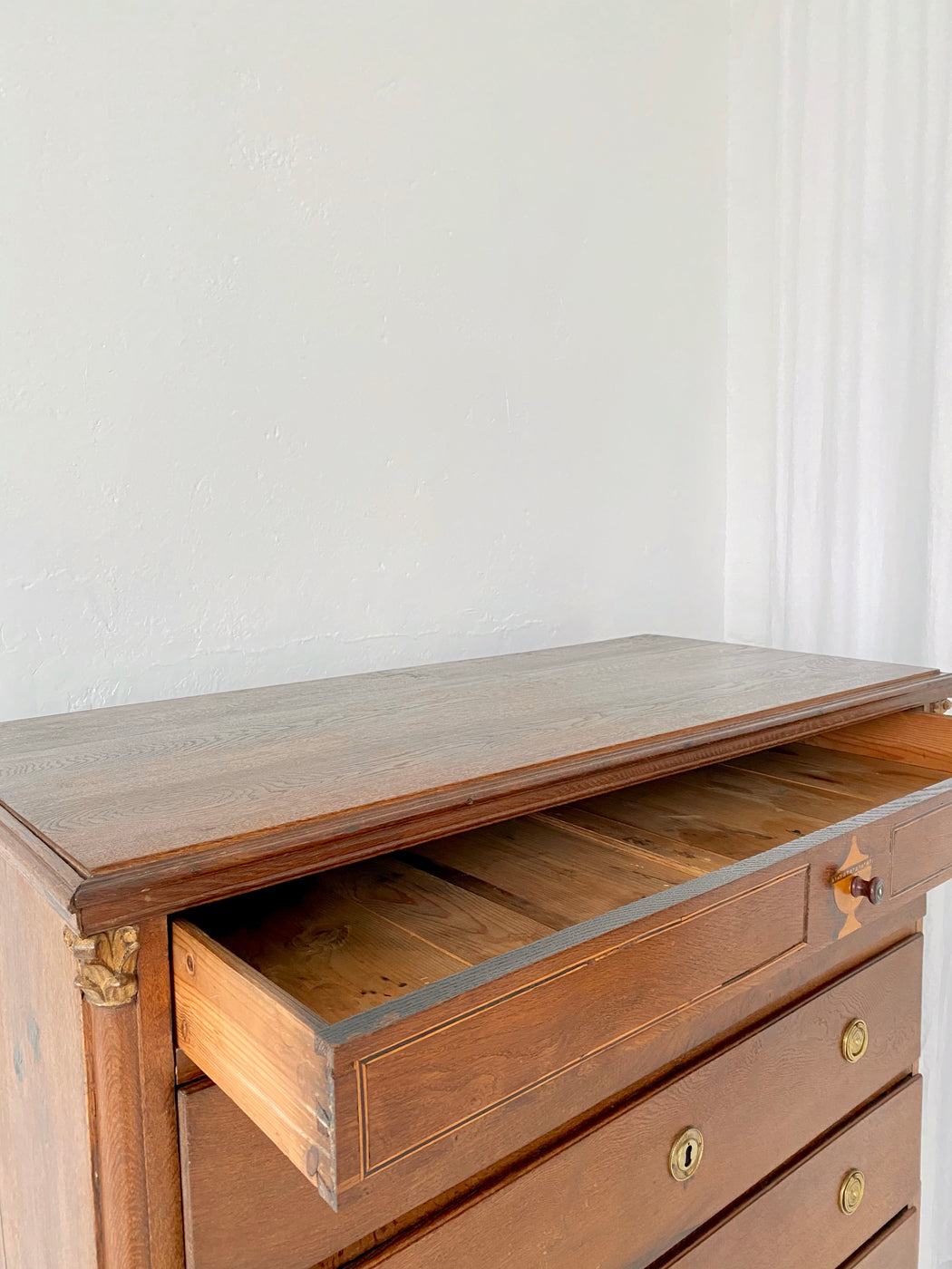 Antique European Oak Chest of Drawers