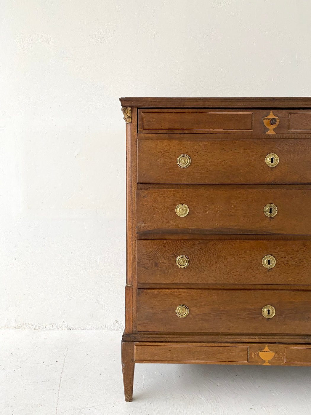 Antique European Oak Chest of Drawers