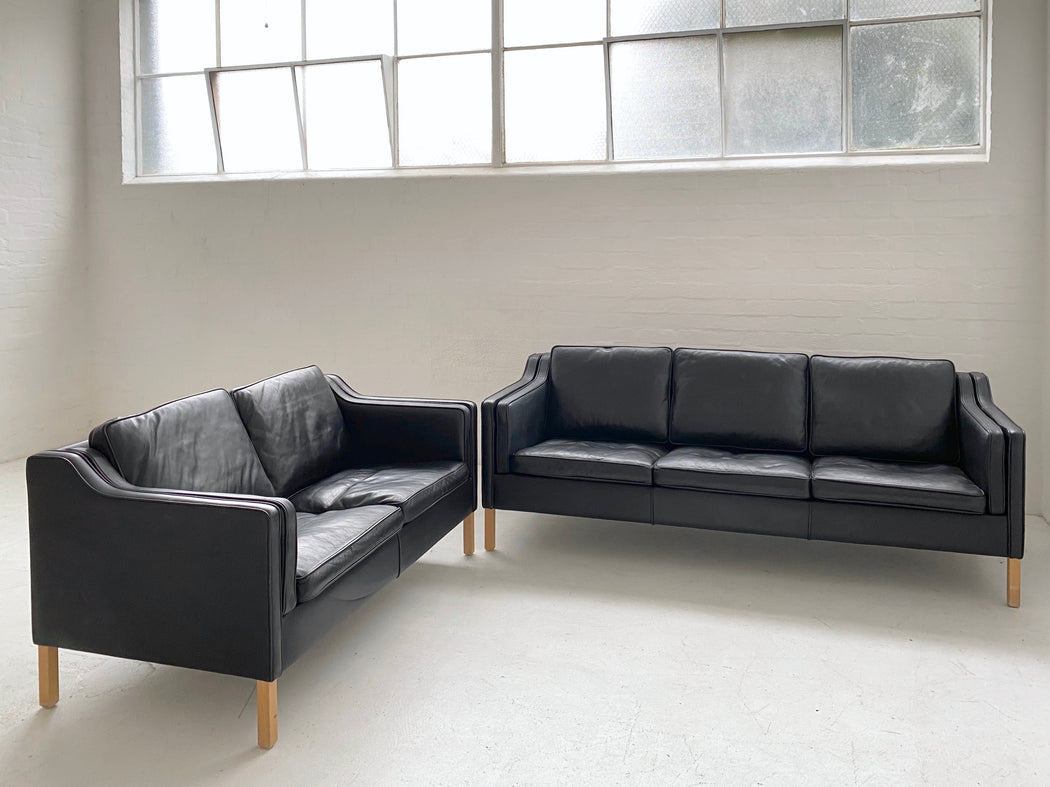 Danish Leather Lounge Suite