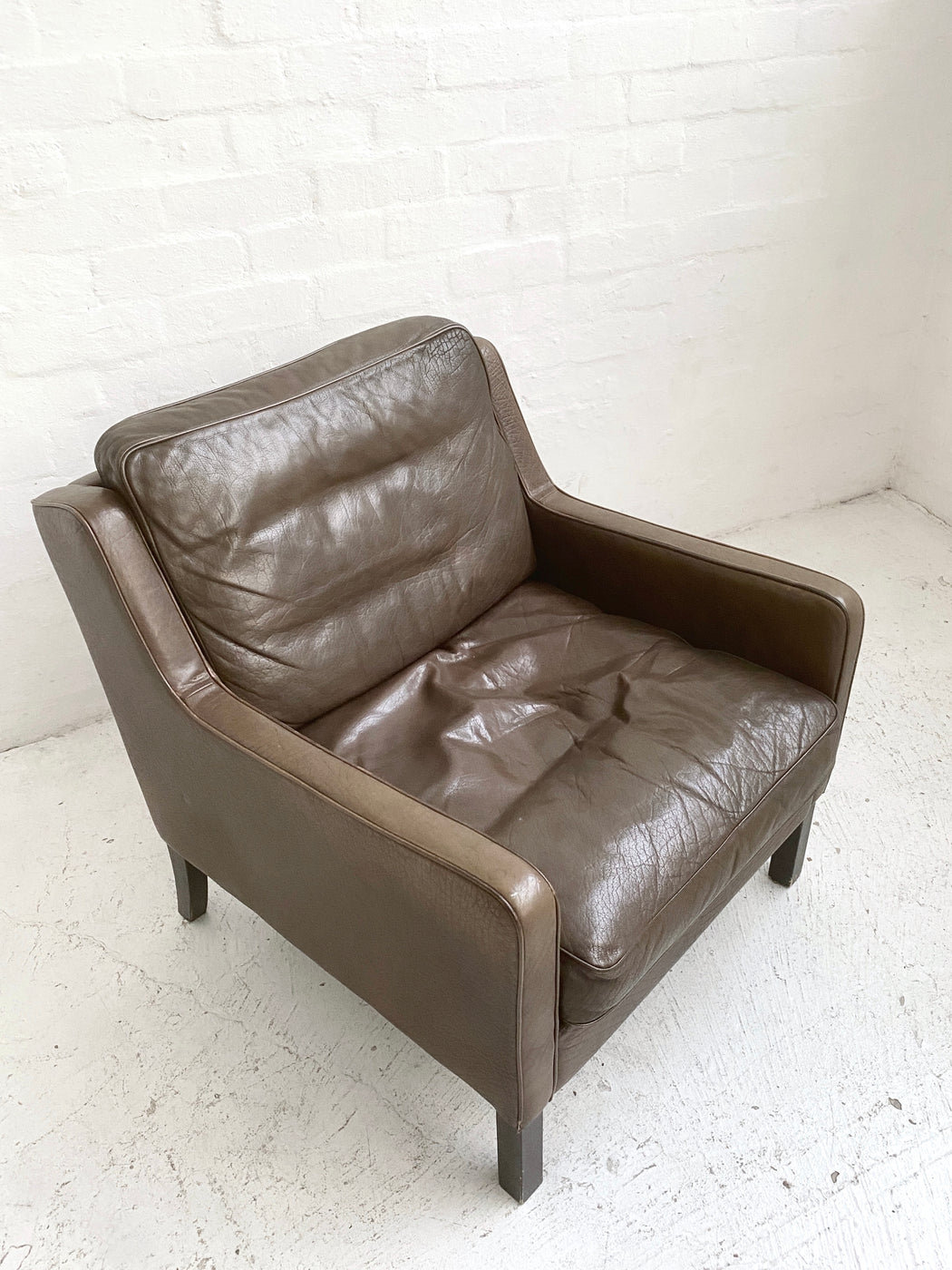 Danish Leather Lounge Chair