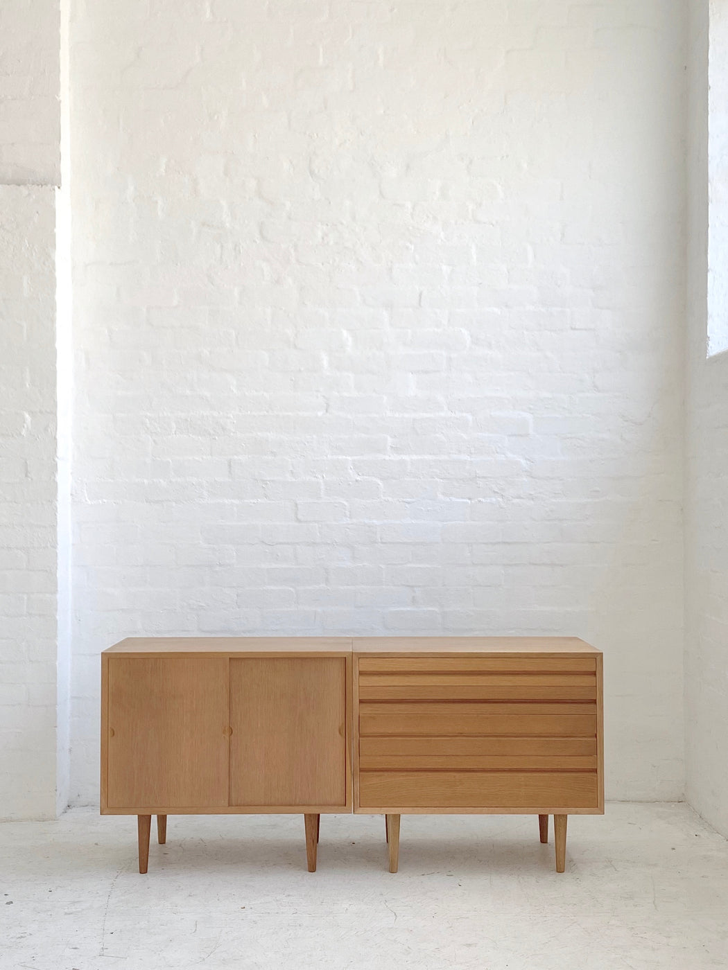 Kai Kristiansen Oak Cabinets