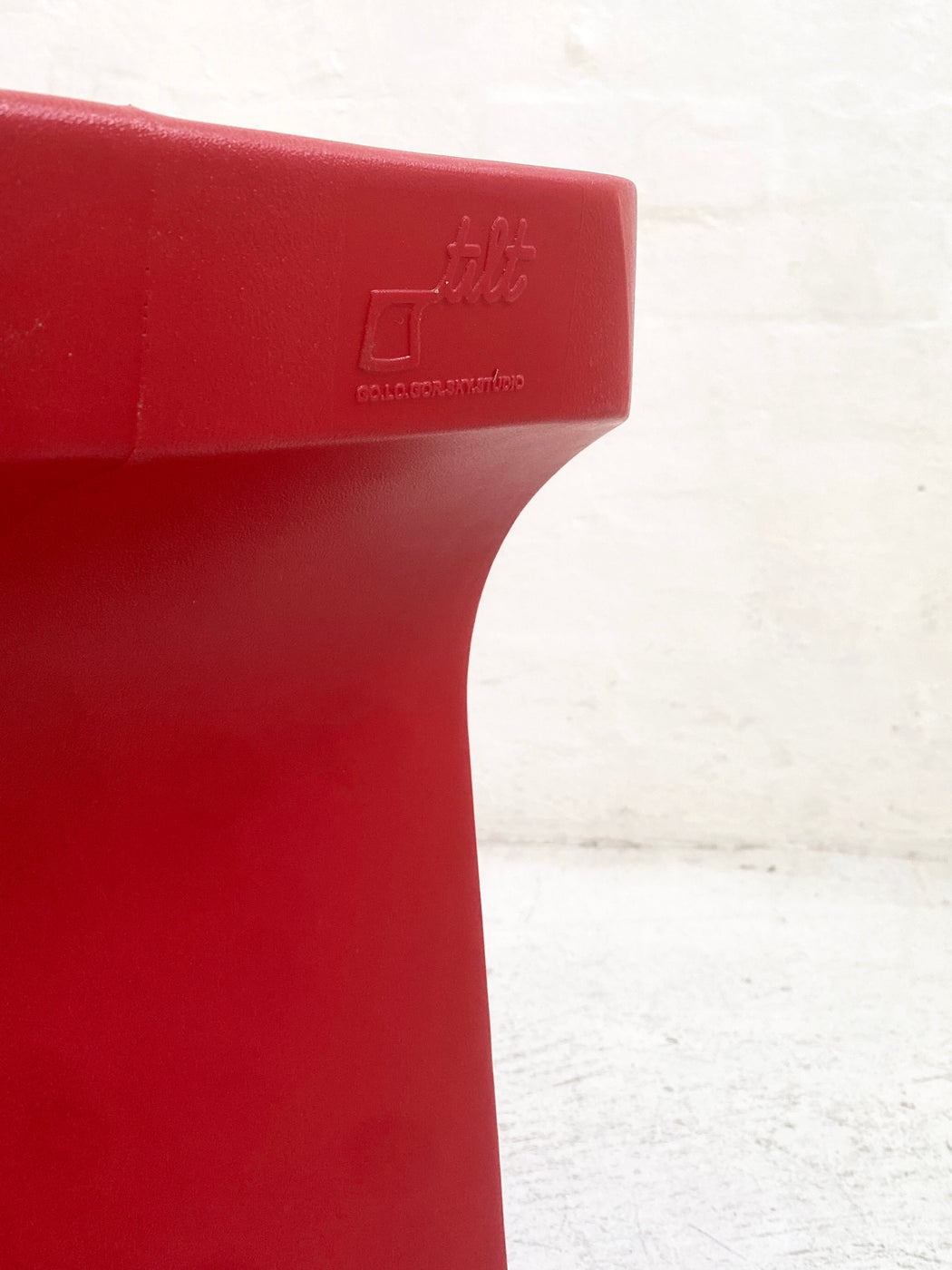 Justin Gologorsky ‘Tilt’ Stool - Red