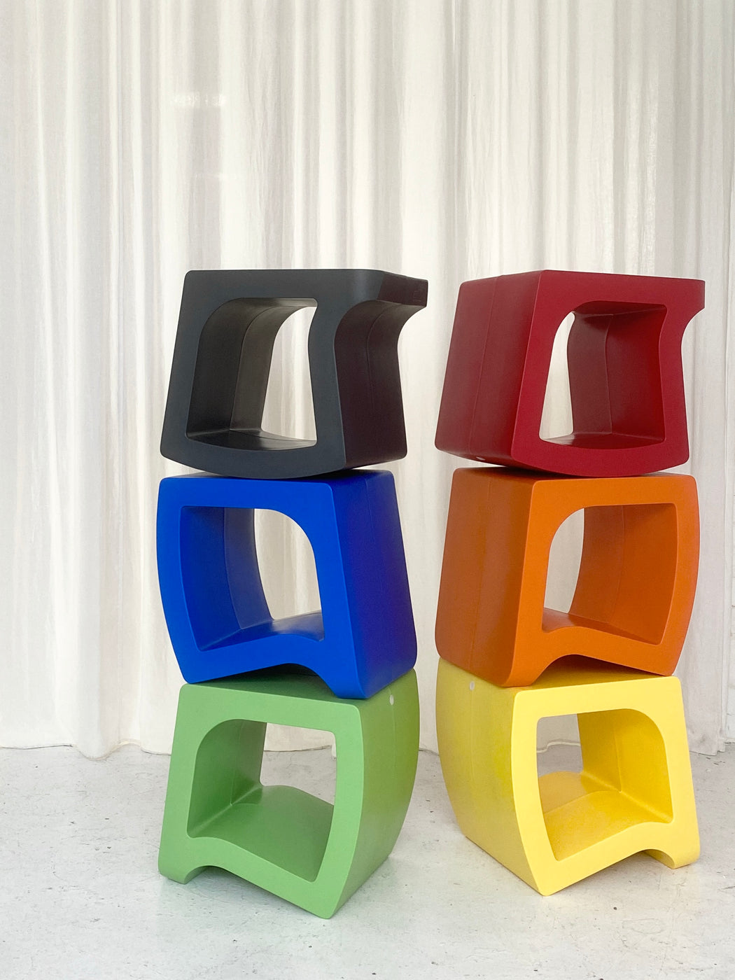 Justin Gologorsky ‘Tilt’ Stool - Red