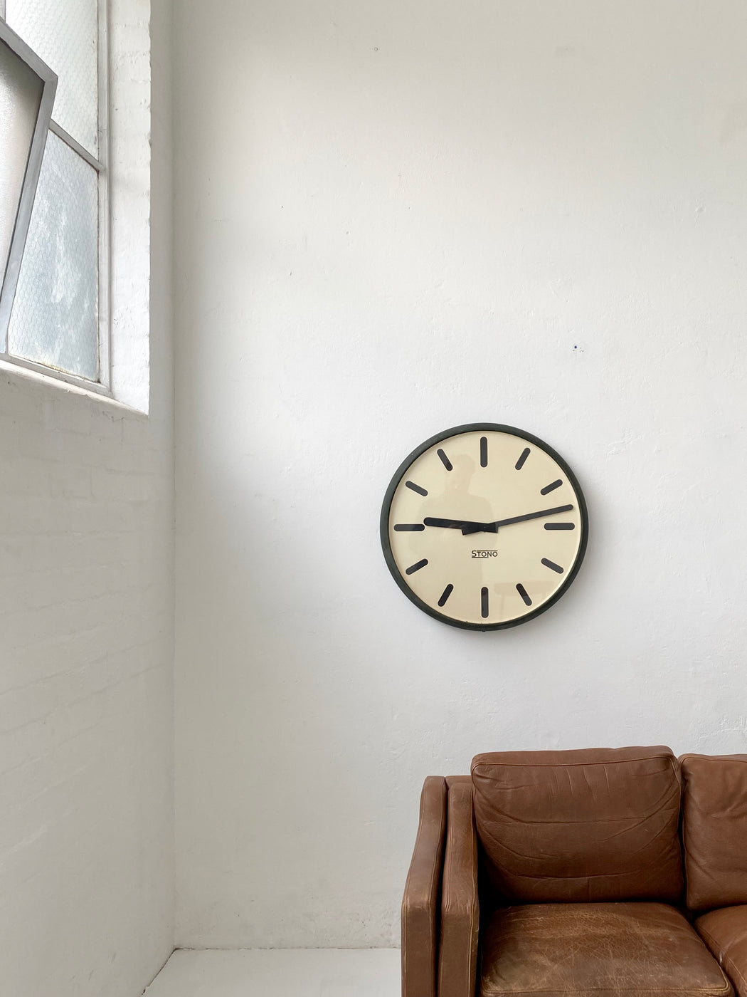 Large Danish Railway Station Wall Clock