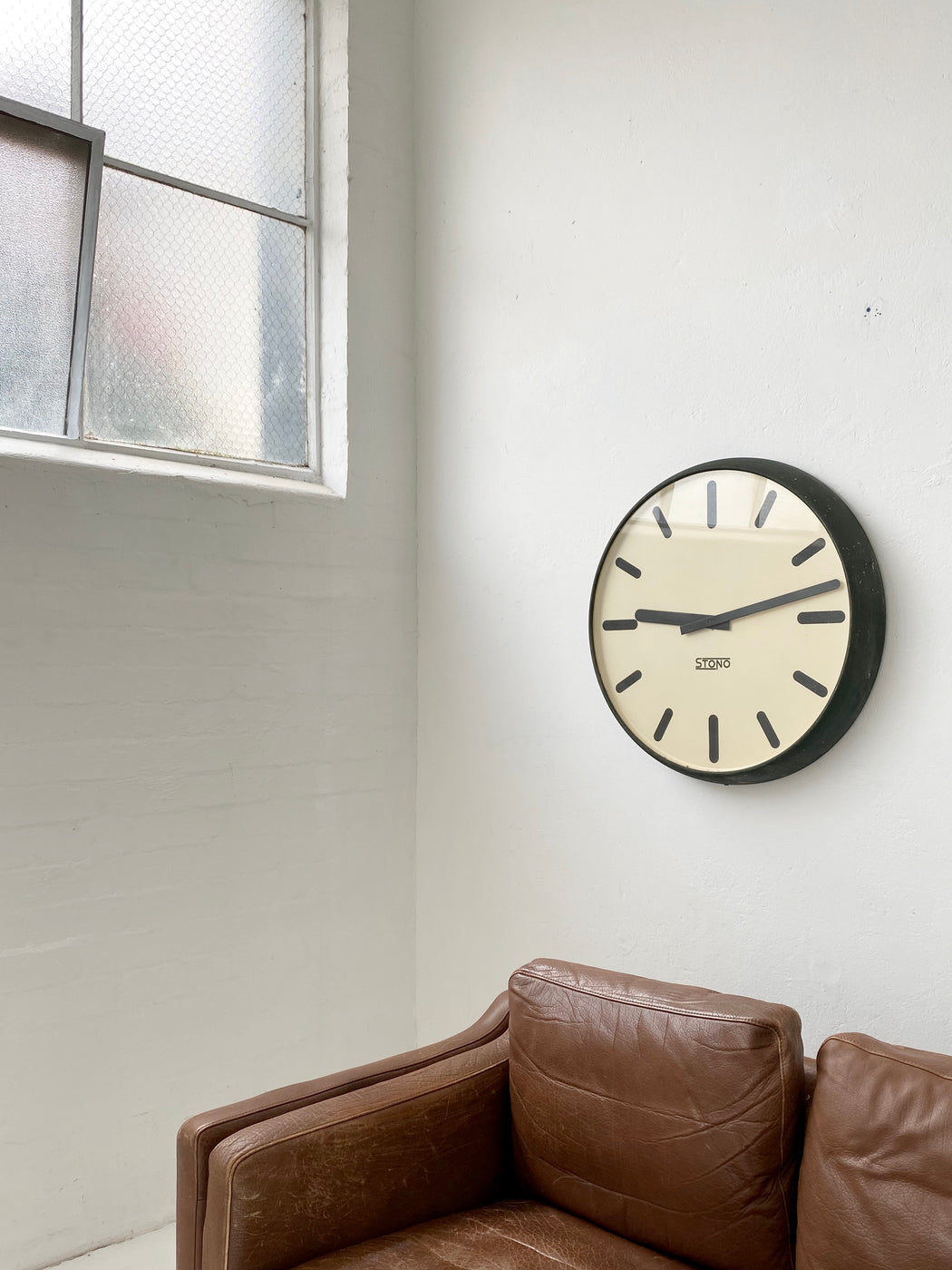 Large Danish Railway Station Wall Clock