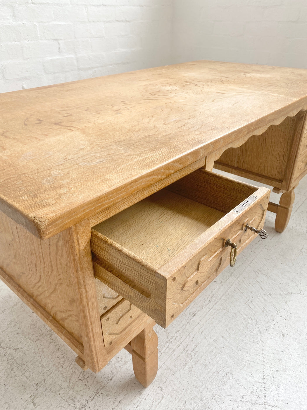 Henning Kjaernulf Solid Oak Desk