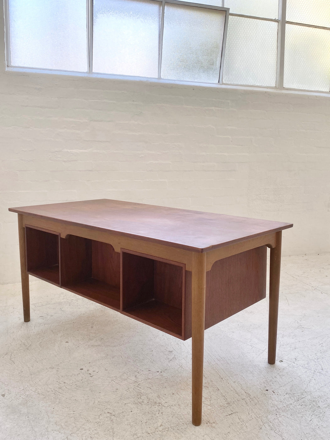 Danish Teak and Oak Desk