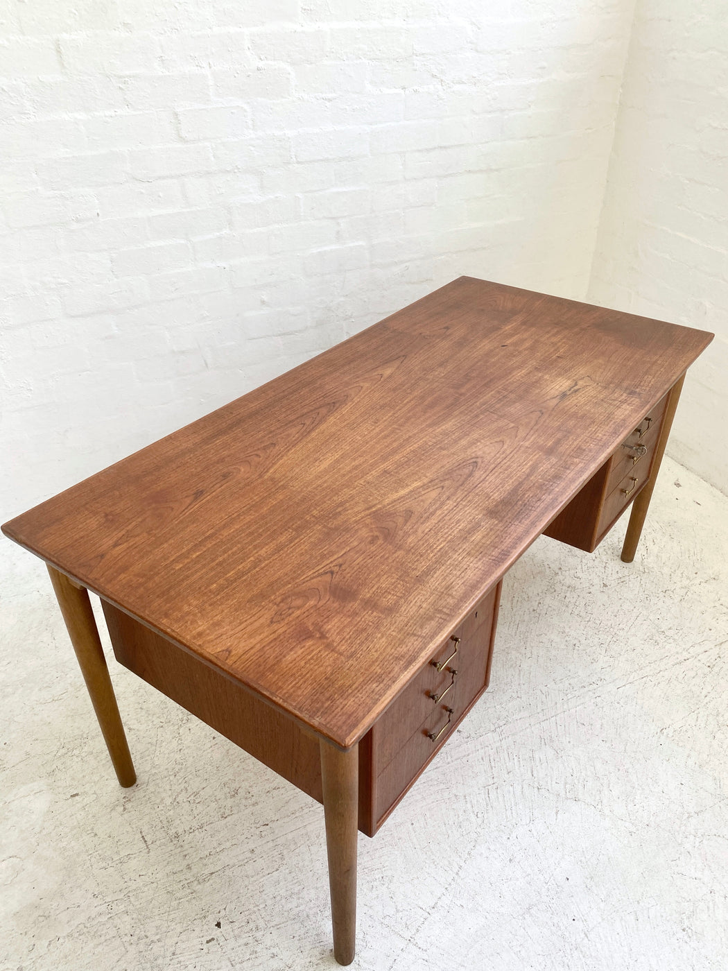 Danish Teak and Oak Desk