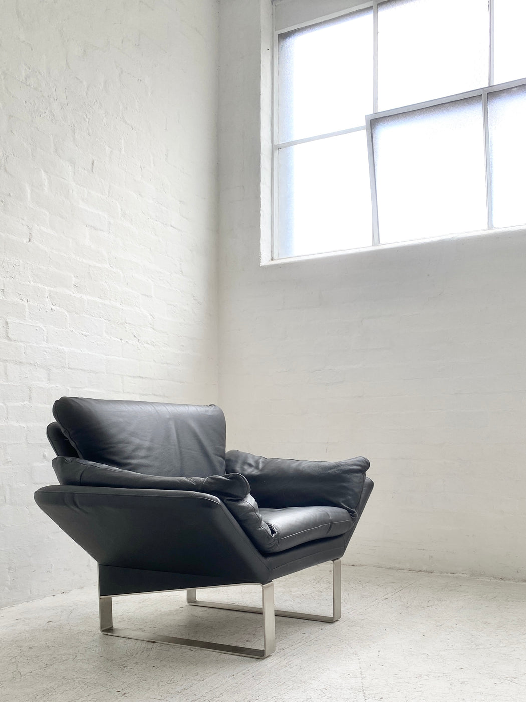 Danish Leather Lounge Chair