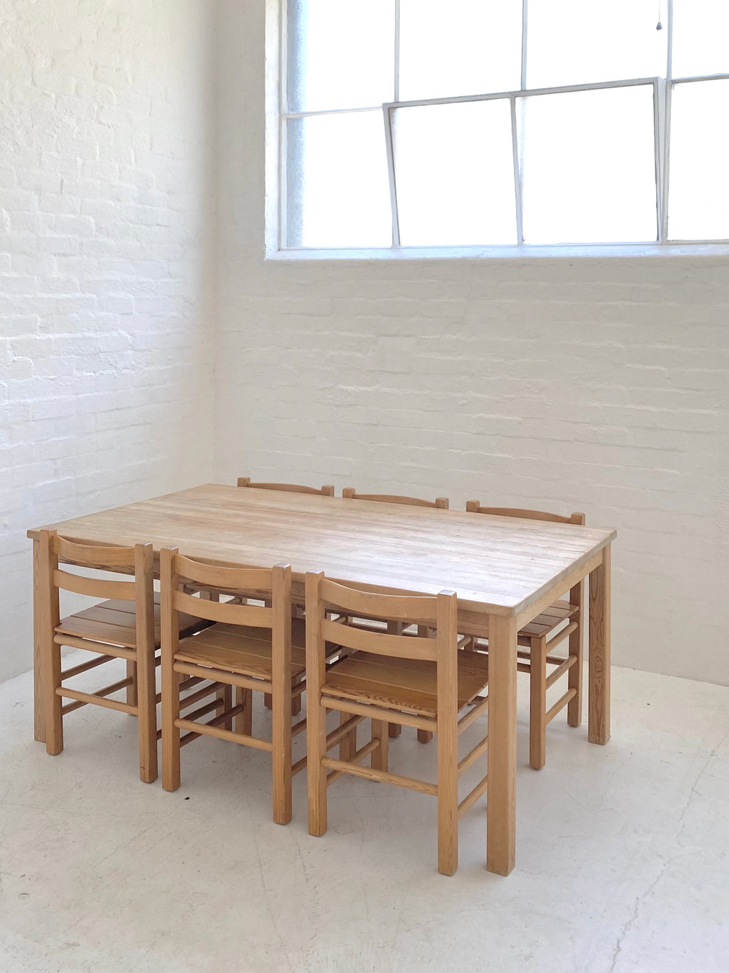 Danish 1970s Douglas Fir Dining Table