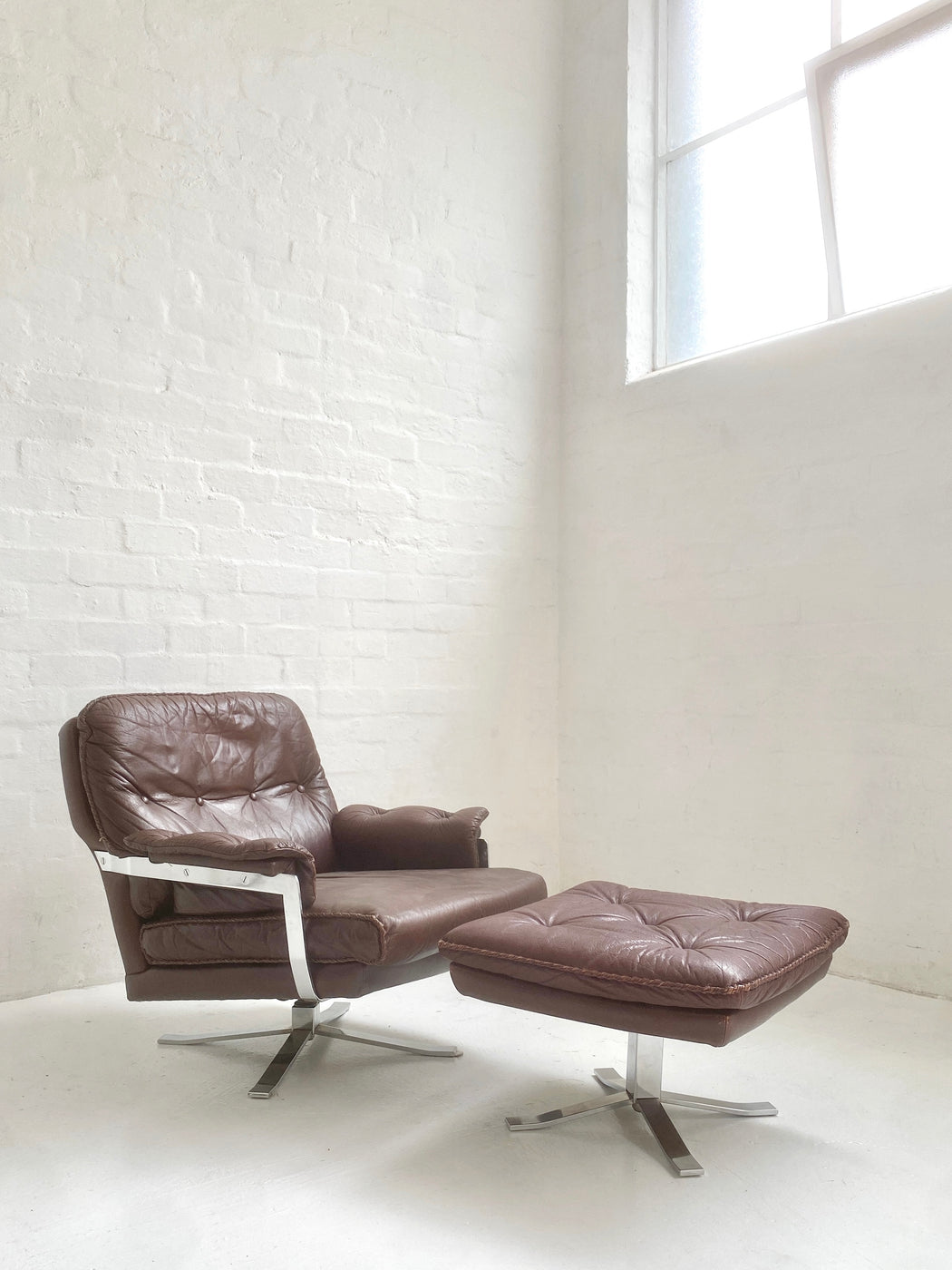 Arne Norell Chair & Footstool