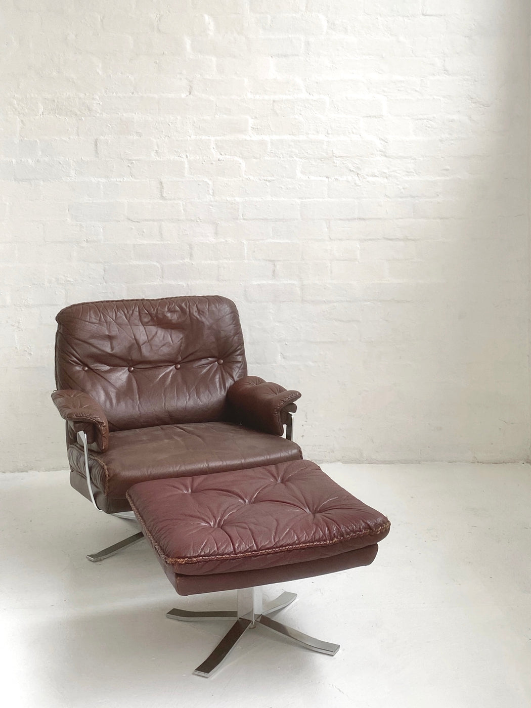 Arne Norell Chair & Footstool