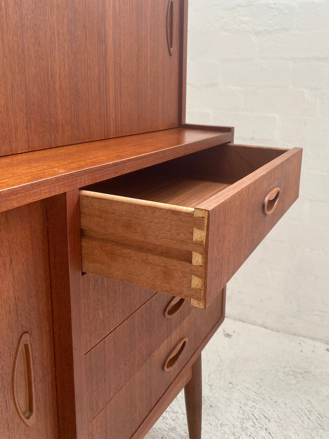 Danish Teak High Sideboard