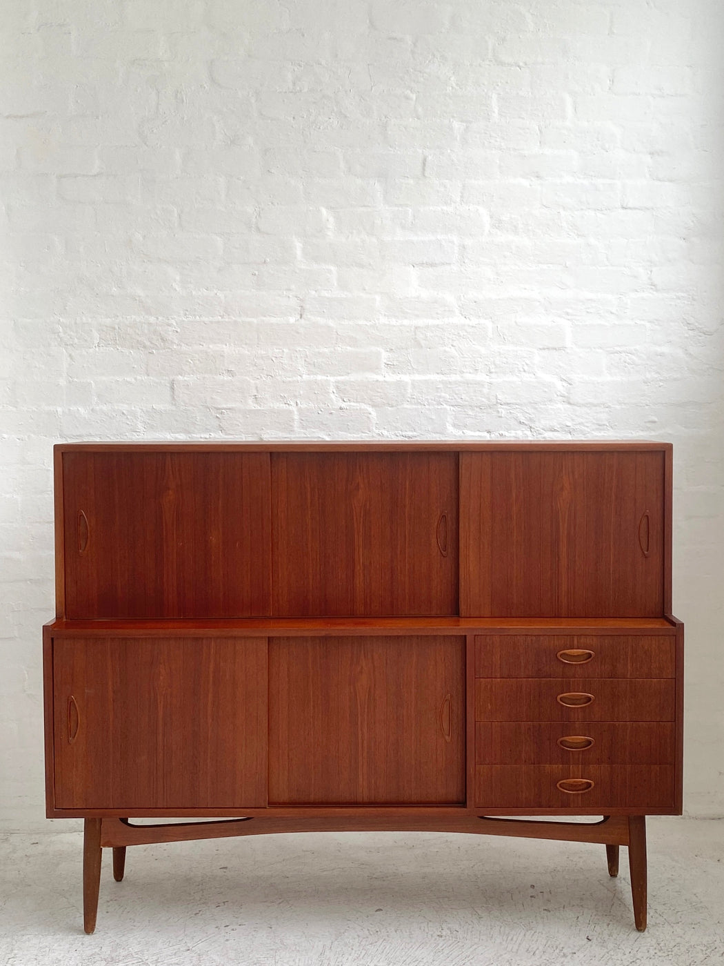 Danish Teak High Sideboard