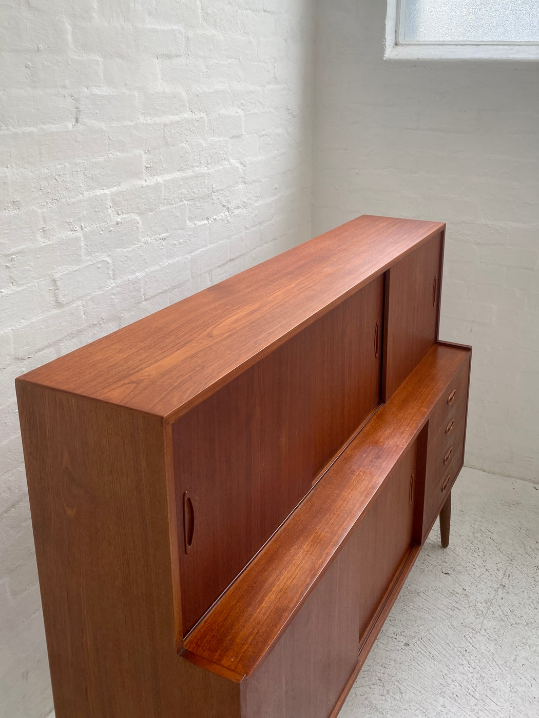 Danish Teak High Sideboard
