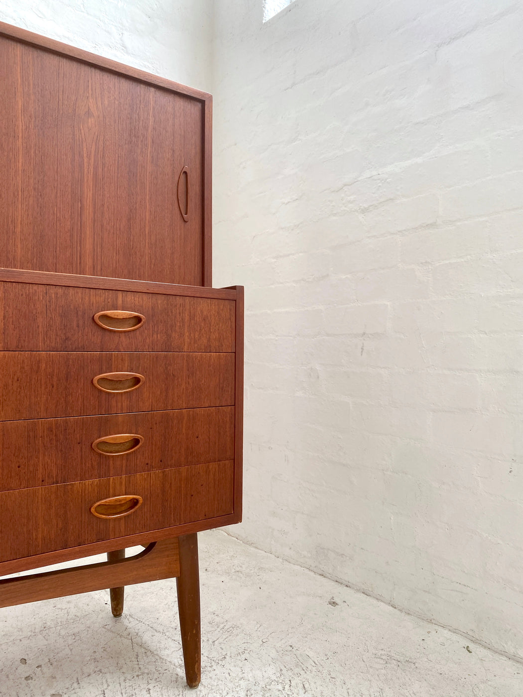 Danish Teak High Sideboard