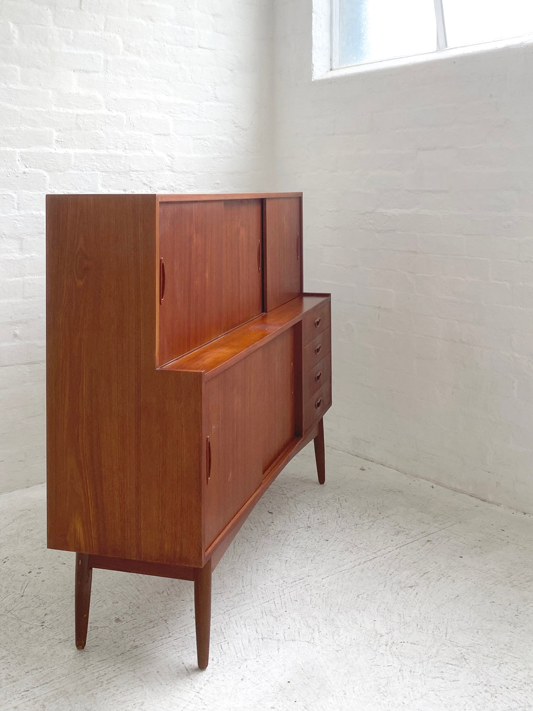 Danish Teak High Sideboard