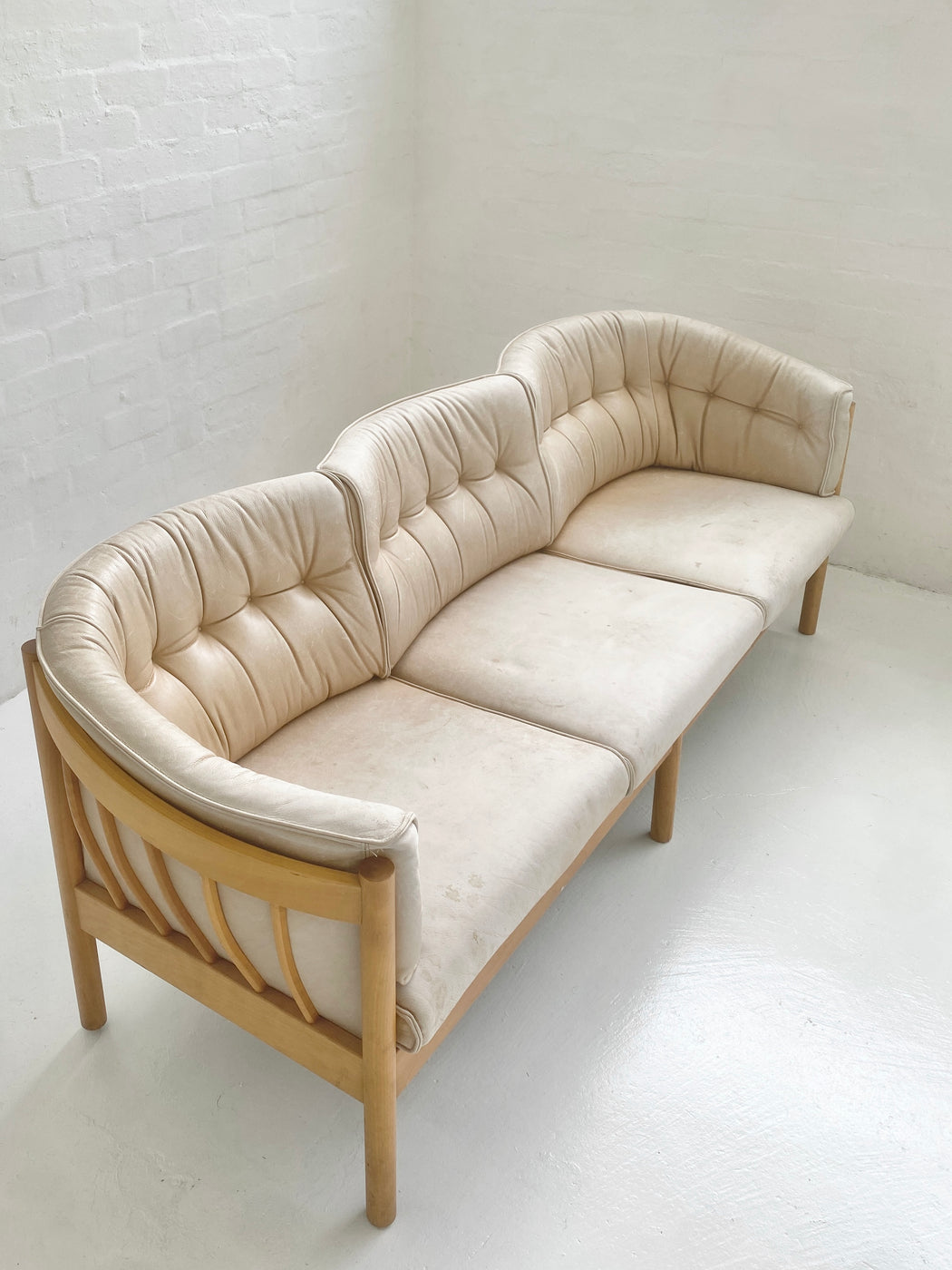 Nielaus Møbler Model 'N100' Leather Sofa