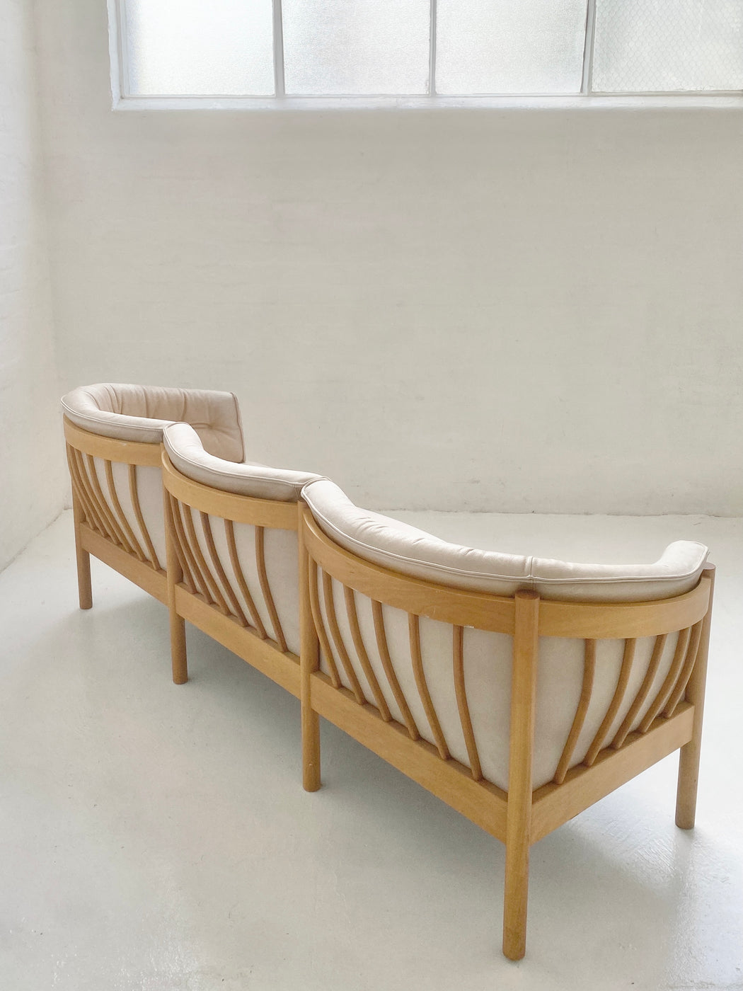 Nielaus Møbler Model 'N100' Leather Sofa
