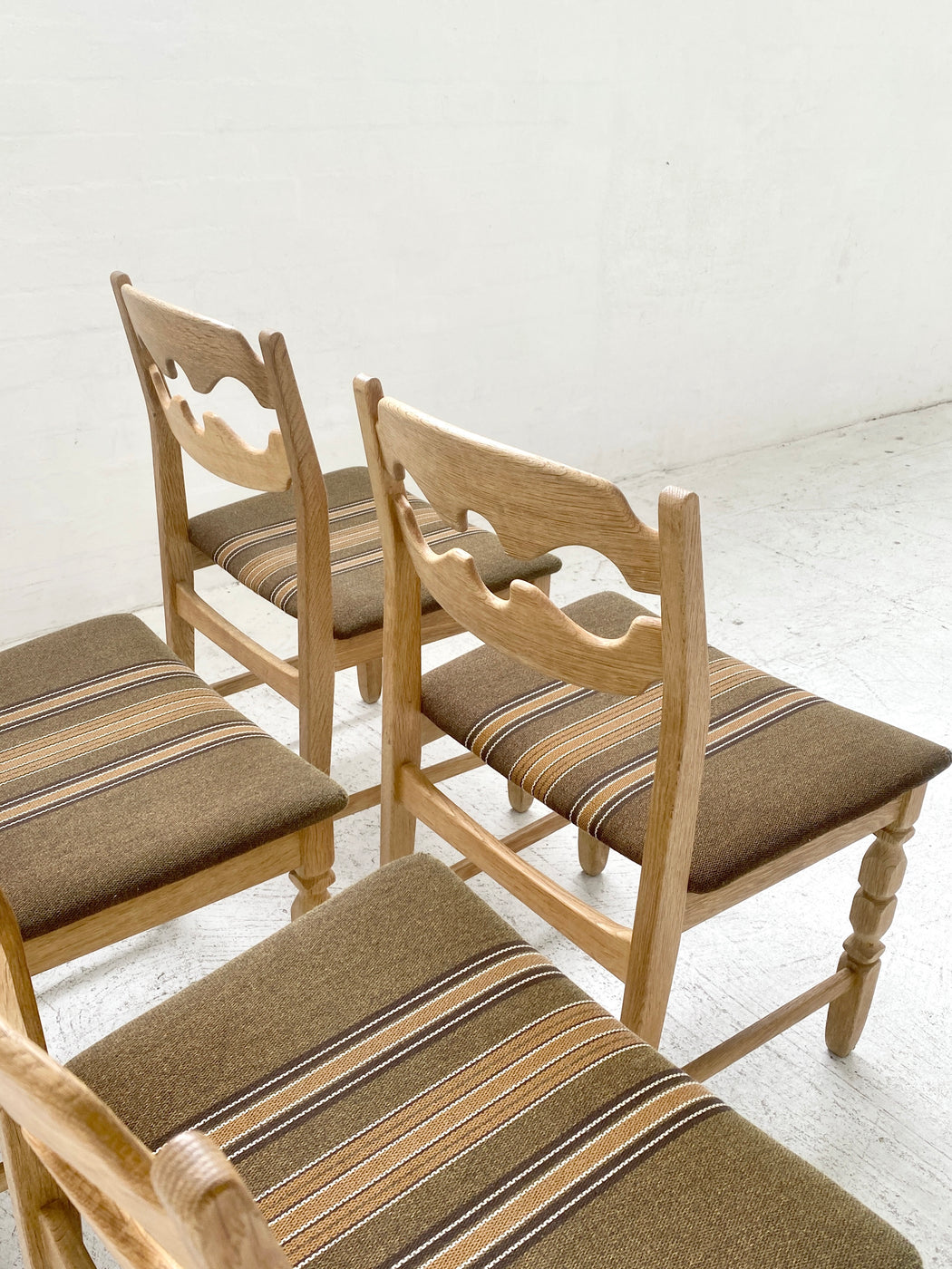 Set of 4 Henning Kjærnulf 'Razorblade' Chairs