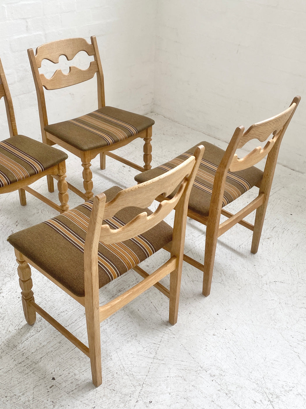 Set of 4 Henning Kjærnulf 'Razorblade' Chairs