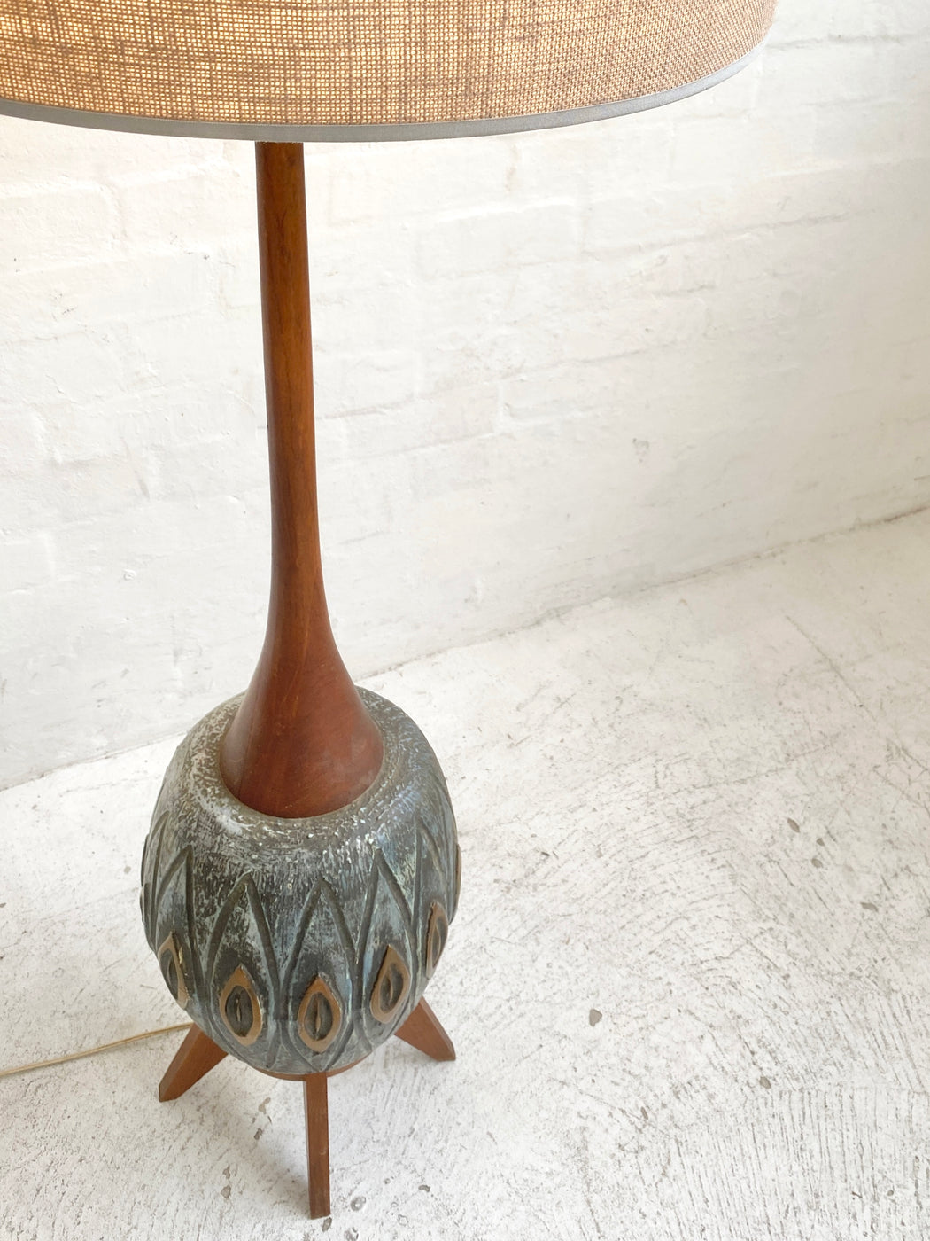 Large Mid-century Standing Lamp