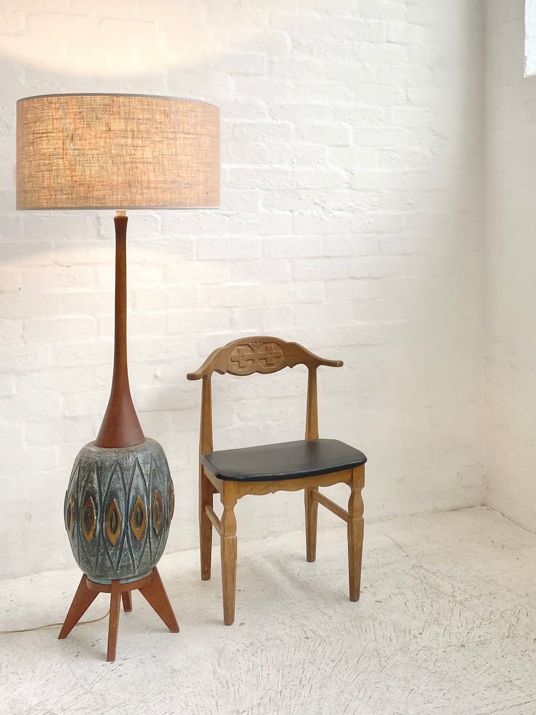 Large Mid-century Standing Lamp