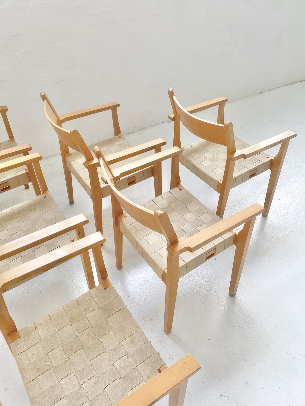 Set of six Hans J. Wegner 'Koldinghus' Armchairs