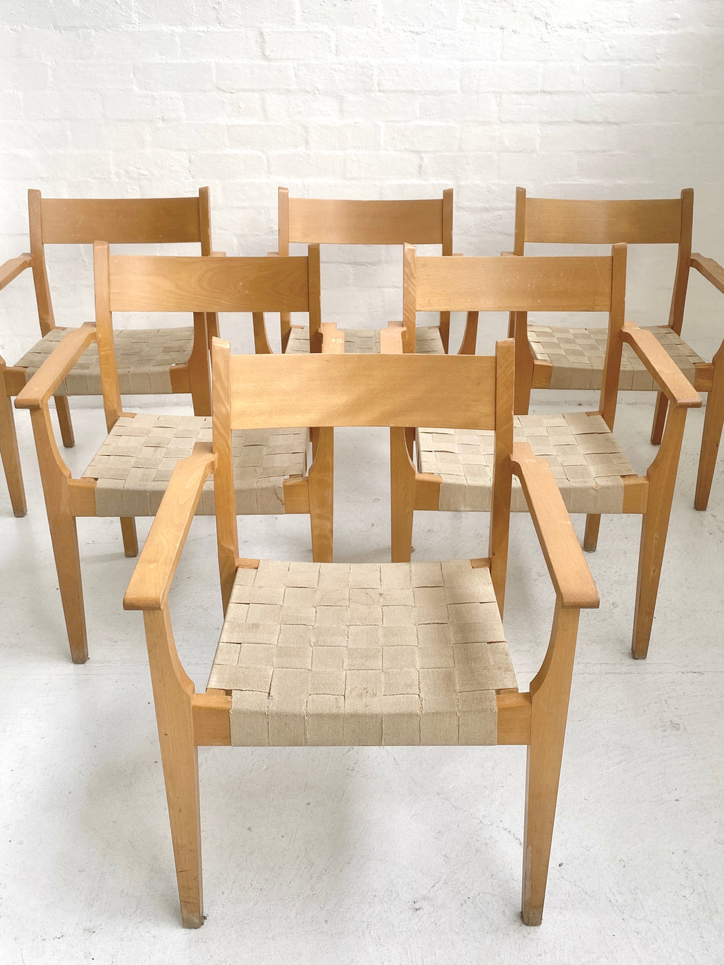 Set of six Hans J. Wegner 'Koldinghus' Armchairs