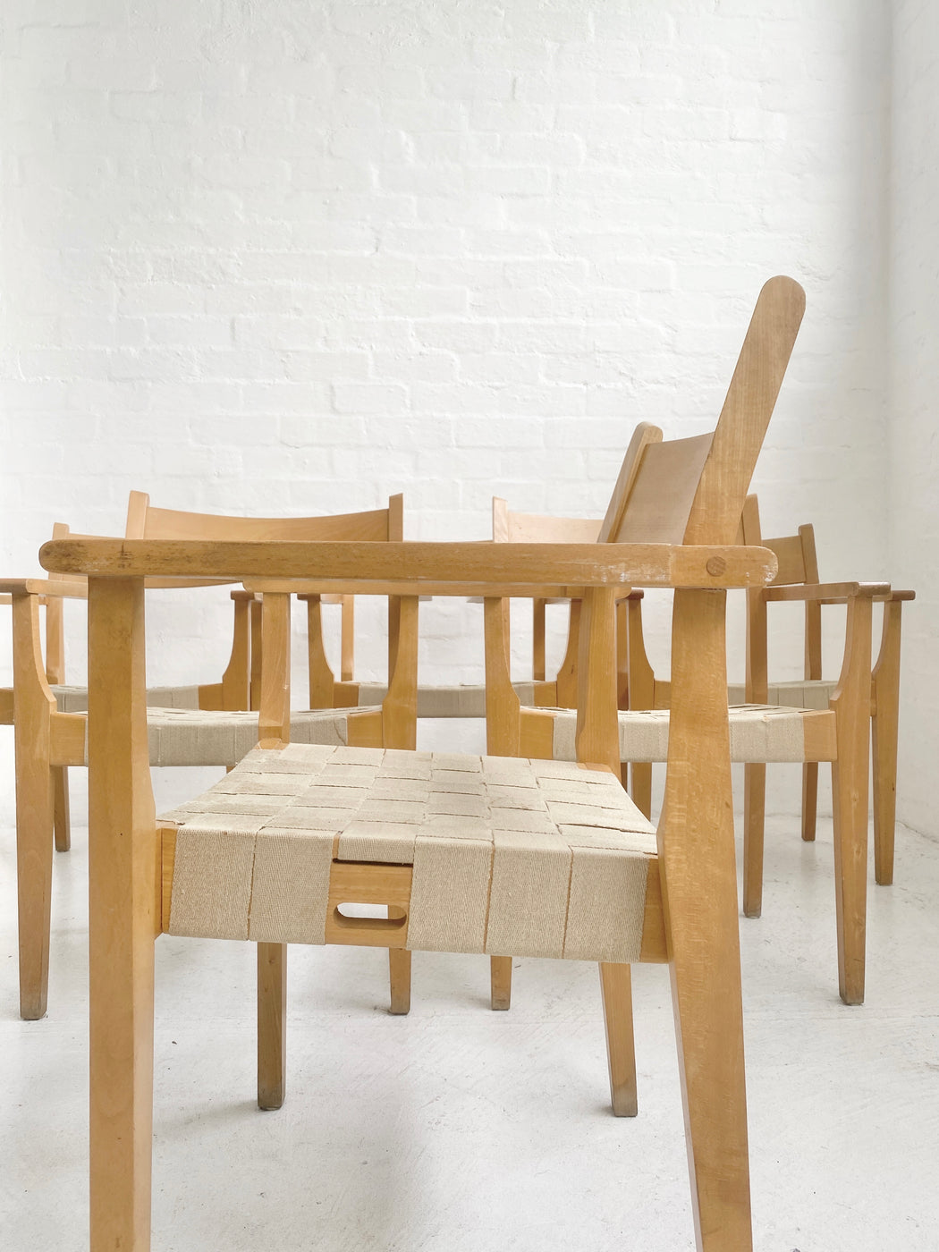 Set of six Hans J. Wegner 'Koldinghus' Armchairs