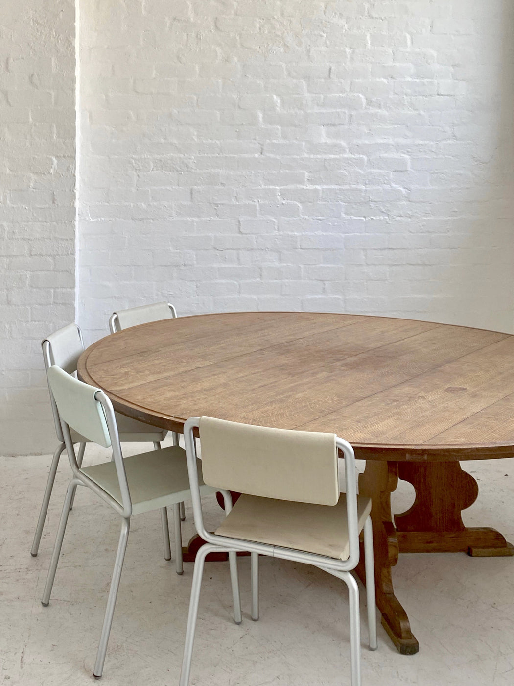 Rustic Danish Oak Dining Table