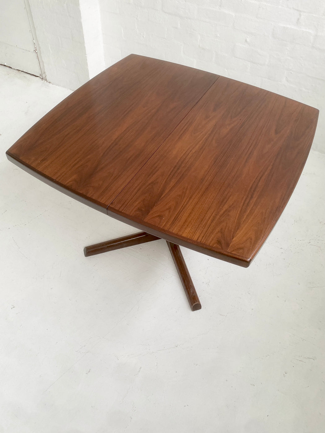 Danish 1970s Pedestal Dining Table
