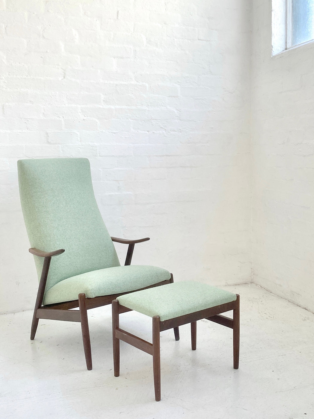 Hugo Frandsen Lounge Chair & Footstool