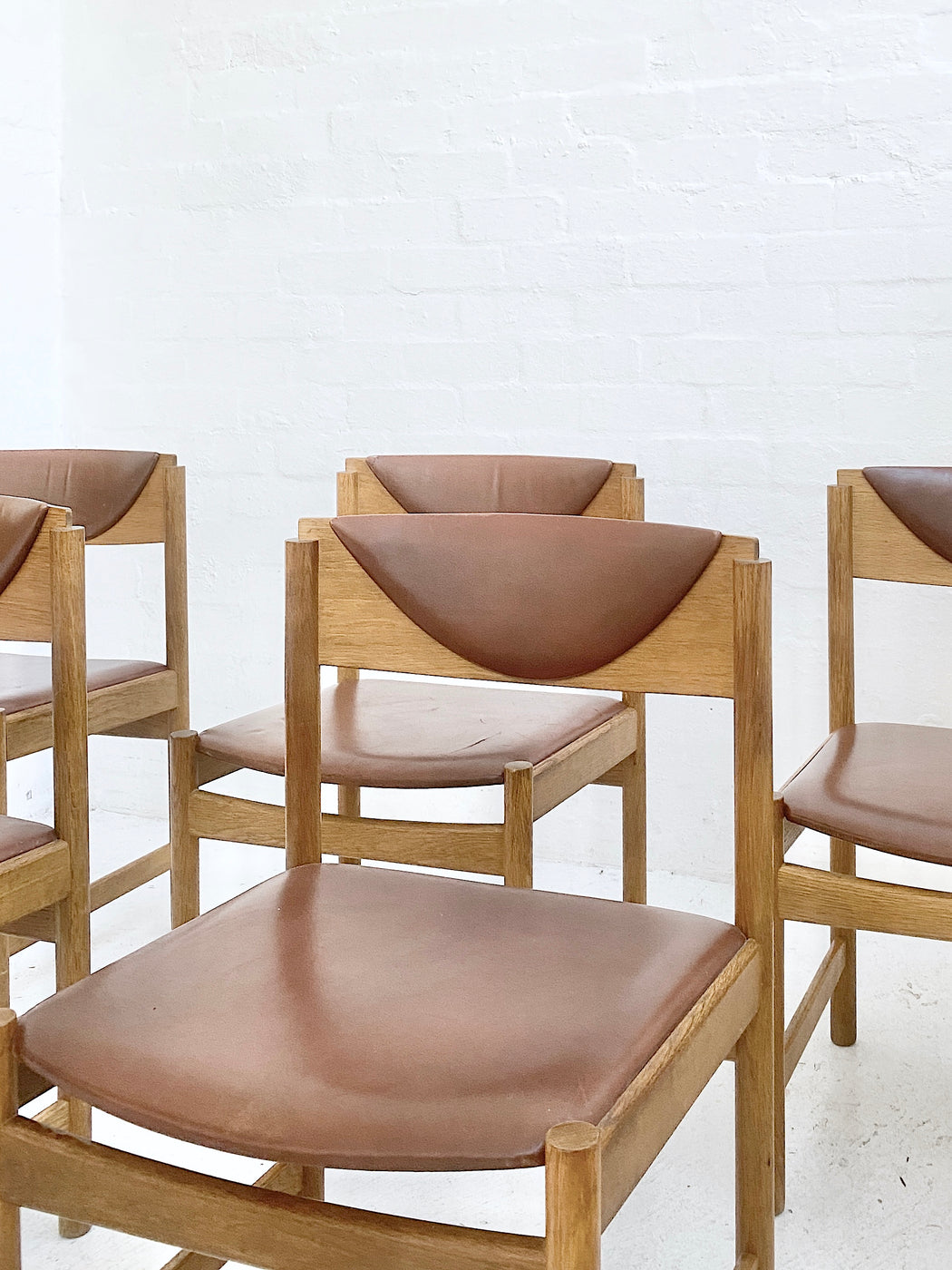 Set of Six Danish Oak Dining Chairs