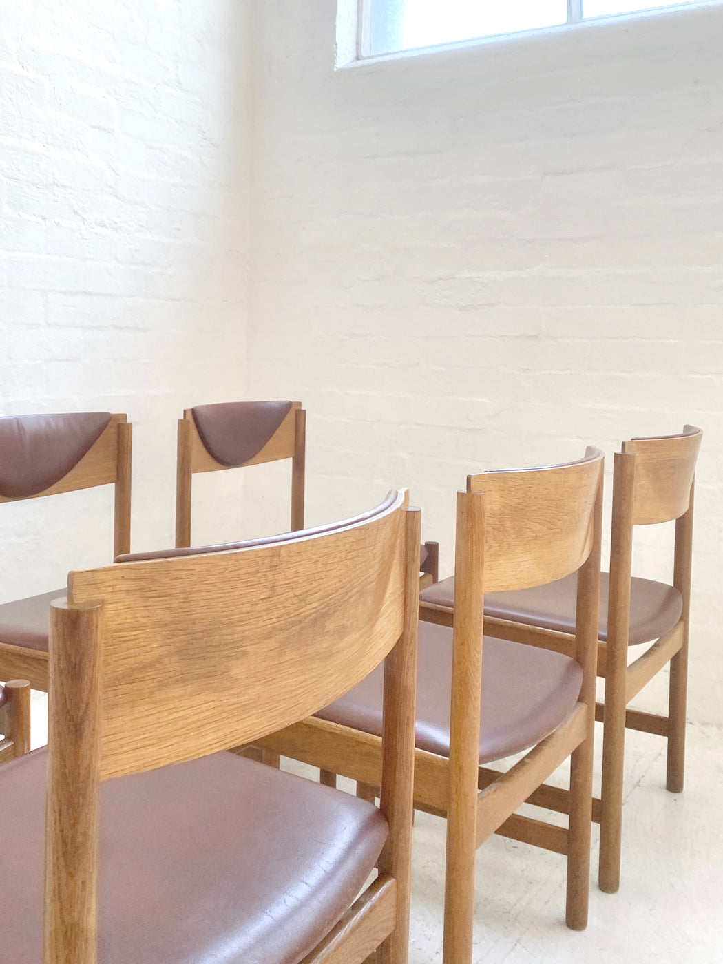 Set of Six Danish Oak Dining Chairs