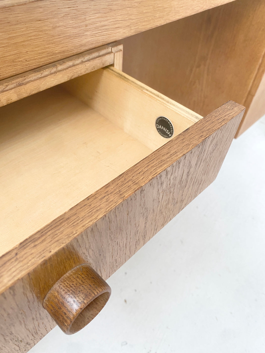 Danish Oak Dropside Desk
