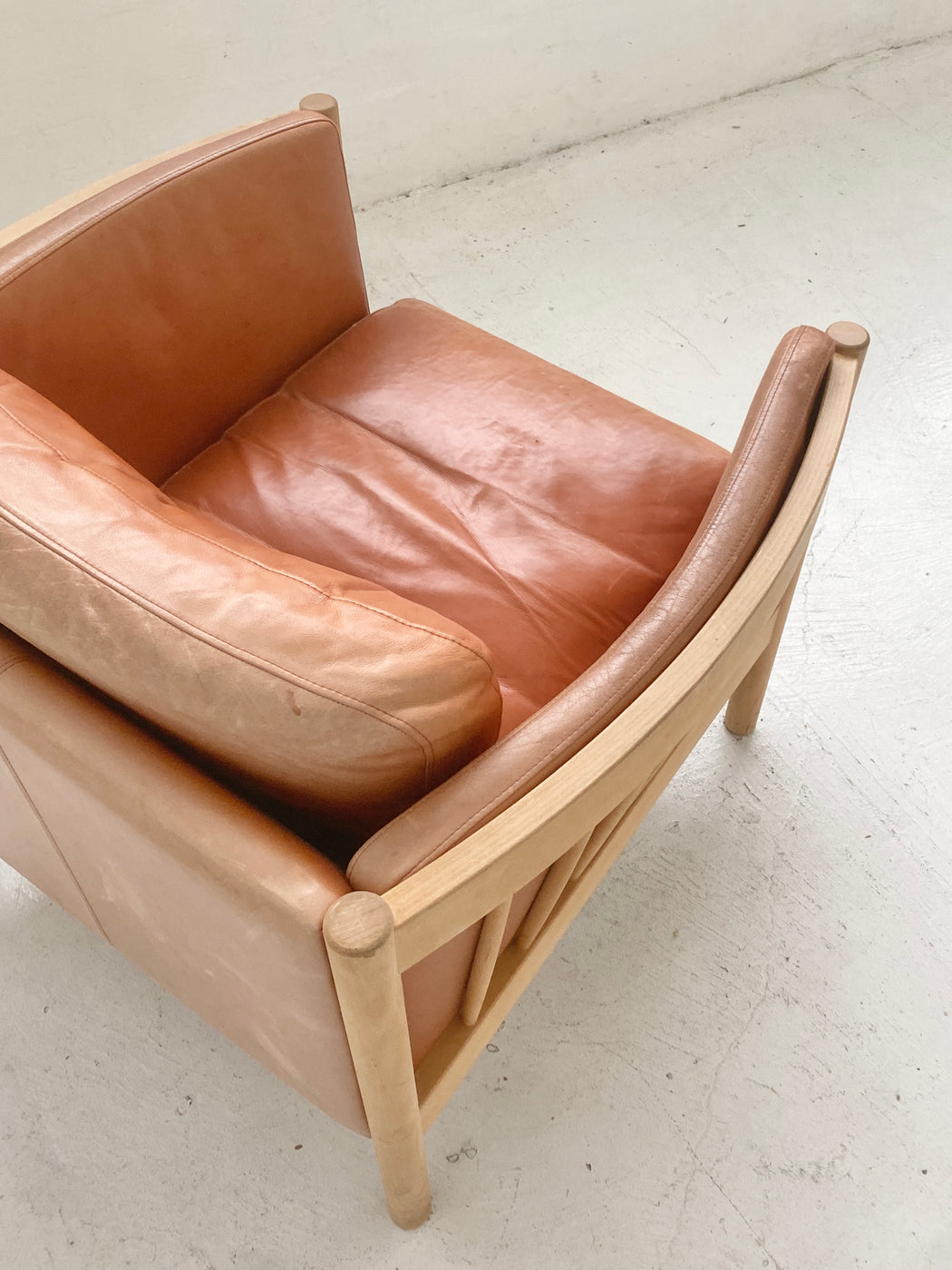 Danish Leather Lounge Chair