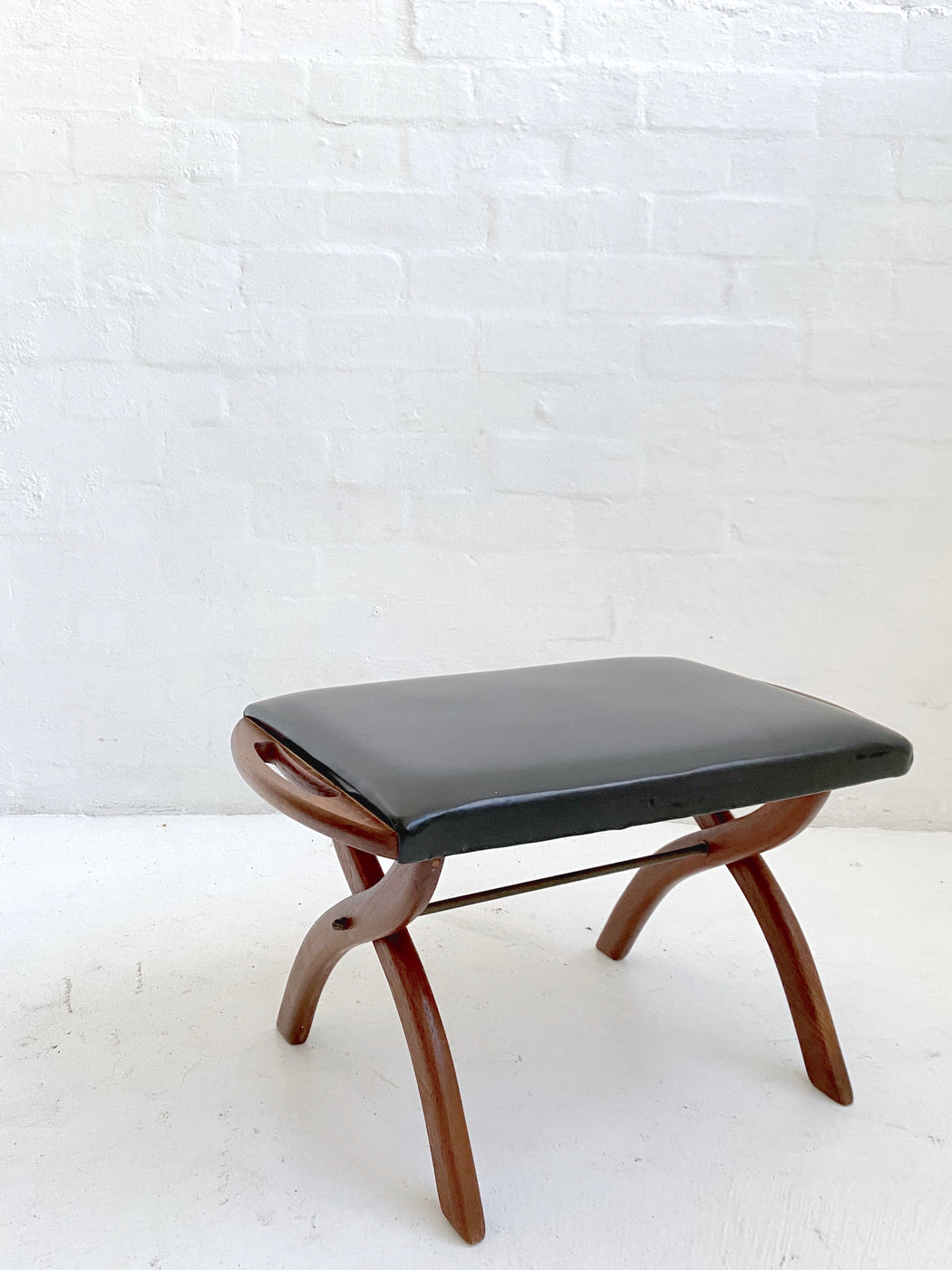 Danish Scissor Leg Footstool