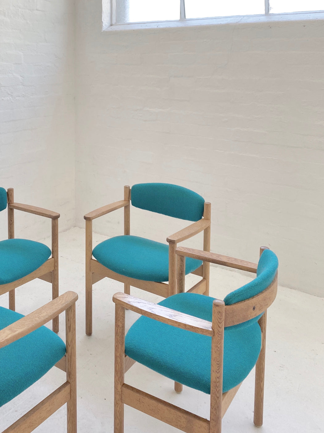 Jorgen Baekmark Oak Armchairs