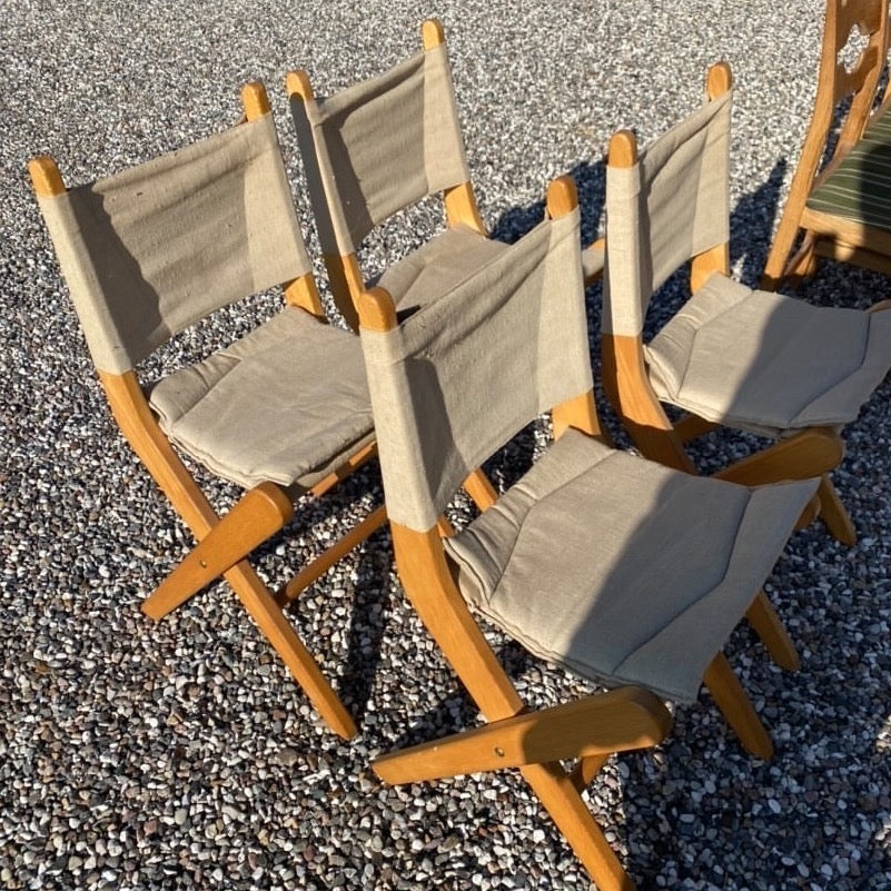 Set of Four Danish Folding Chairs