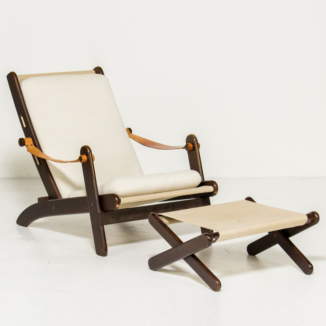 Ake Fribyter 'Congo' Chair & Footstool