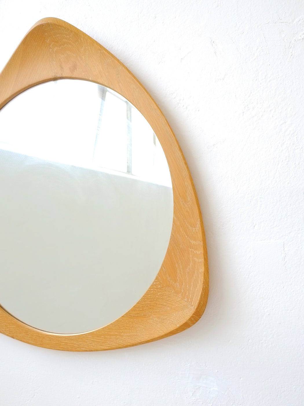 Oak Wall Mirror by Ateljé Glas & Trä