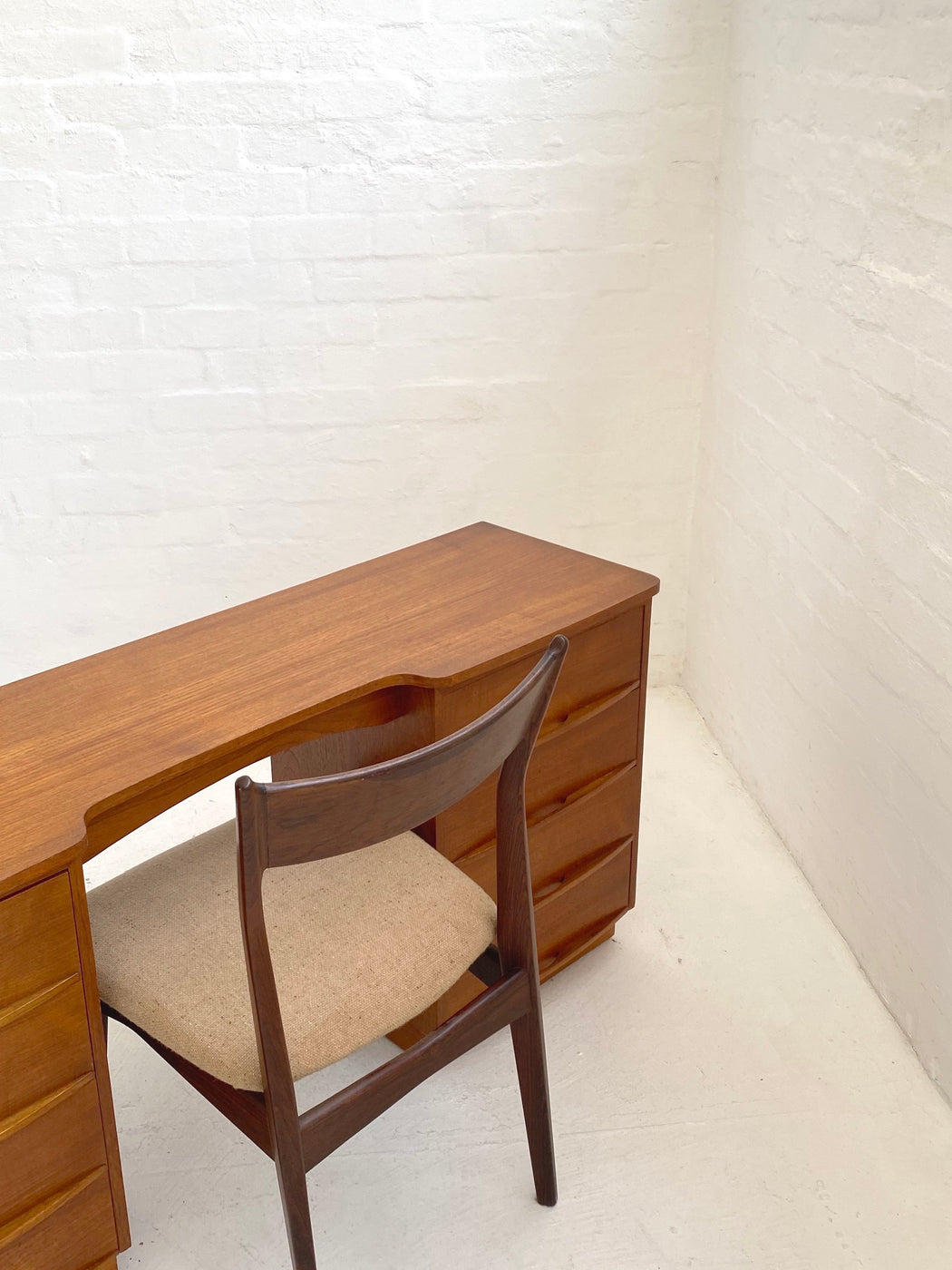 Mid Century Teak Dresser Desk